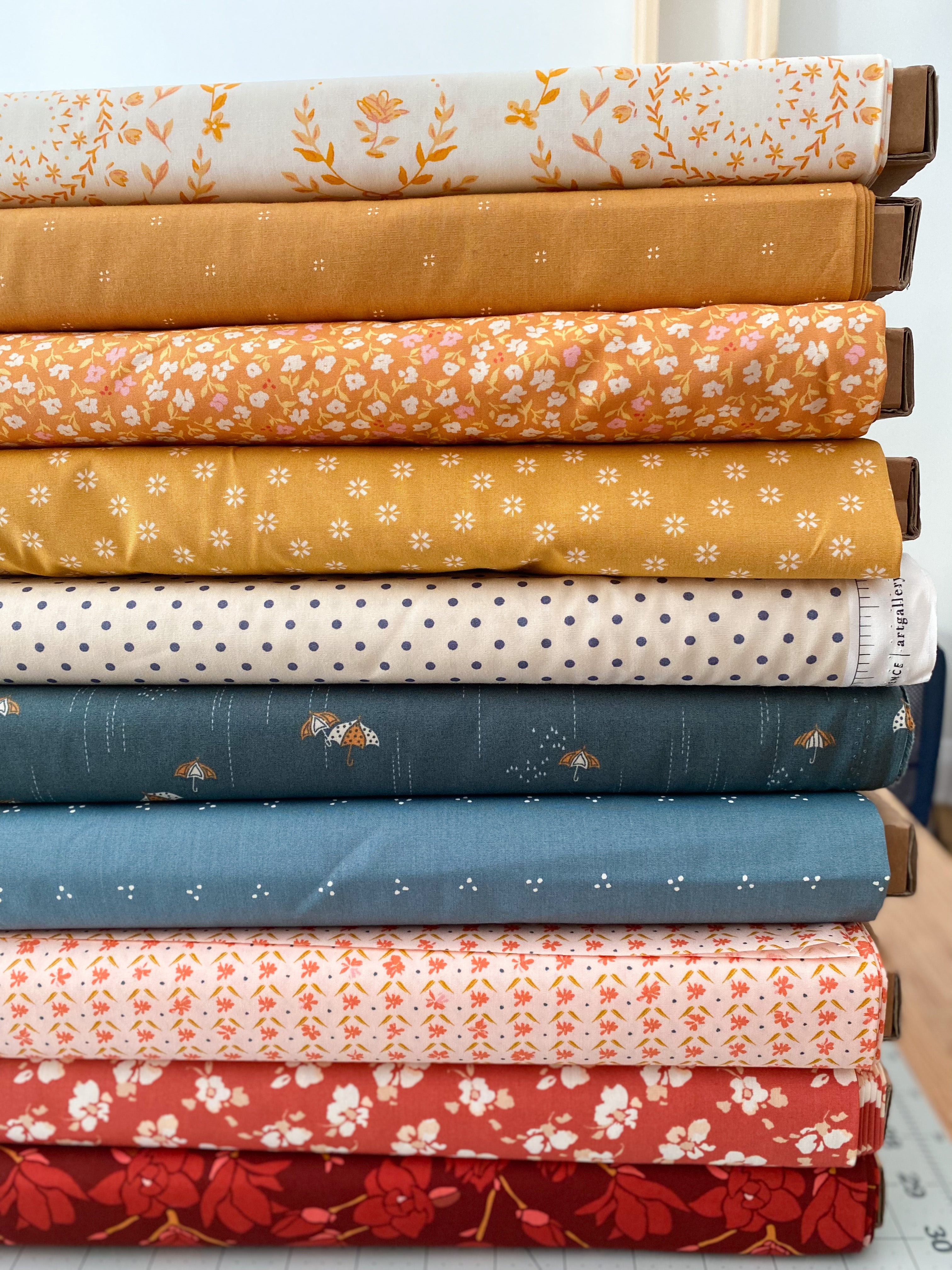 Spring Showers Bundle - 10 x Fat Quarters or Half Metres