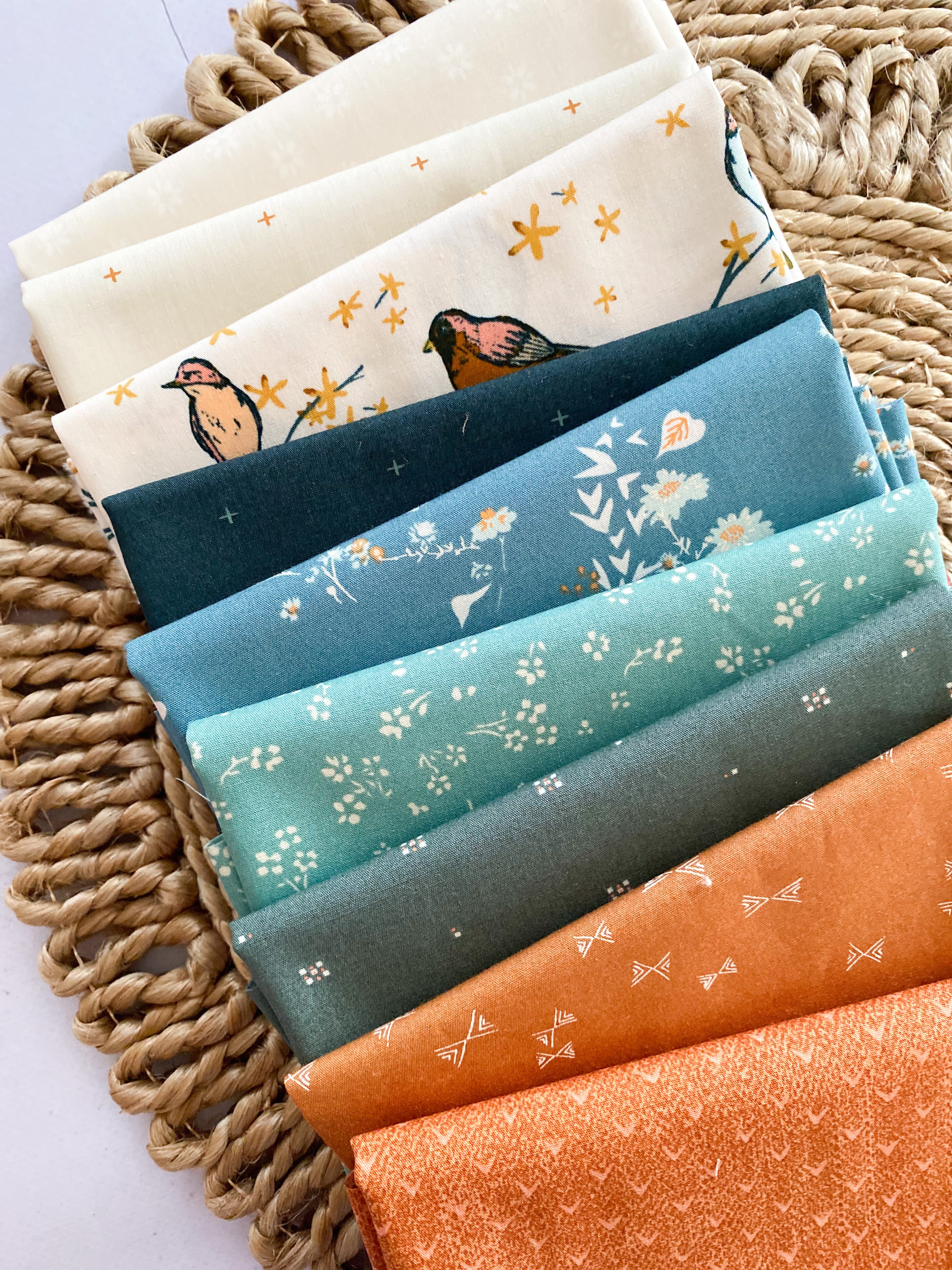 Morning Chorus Bundle - 9 x Fat Quarters or Half Metres