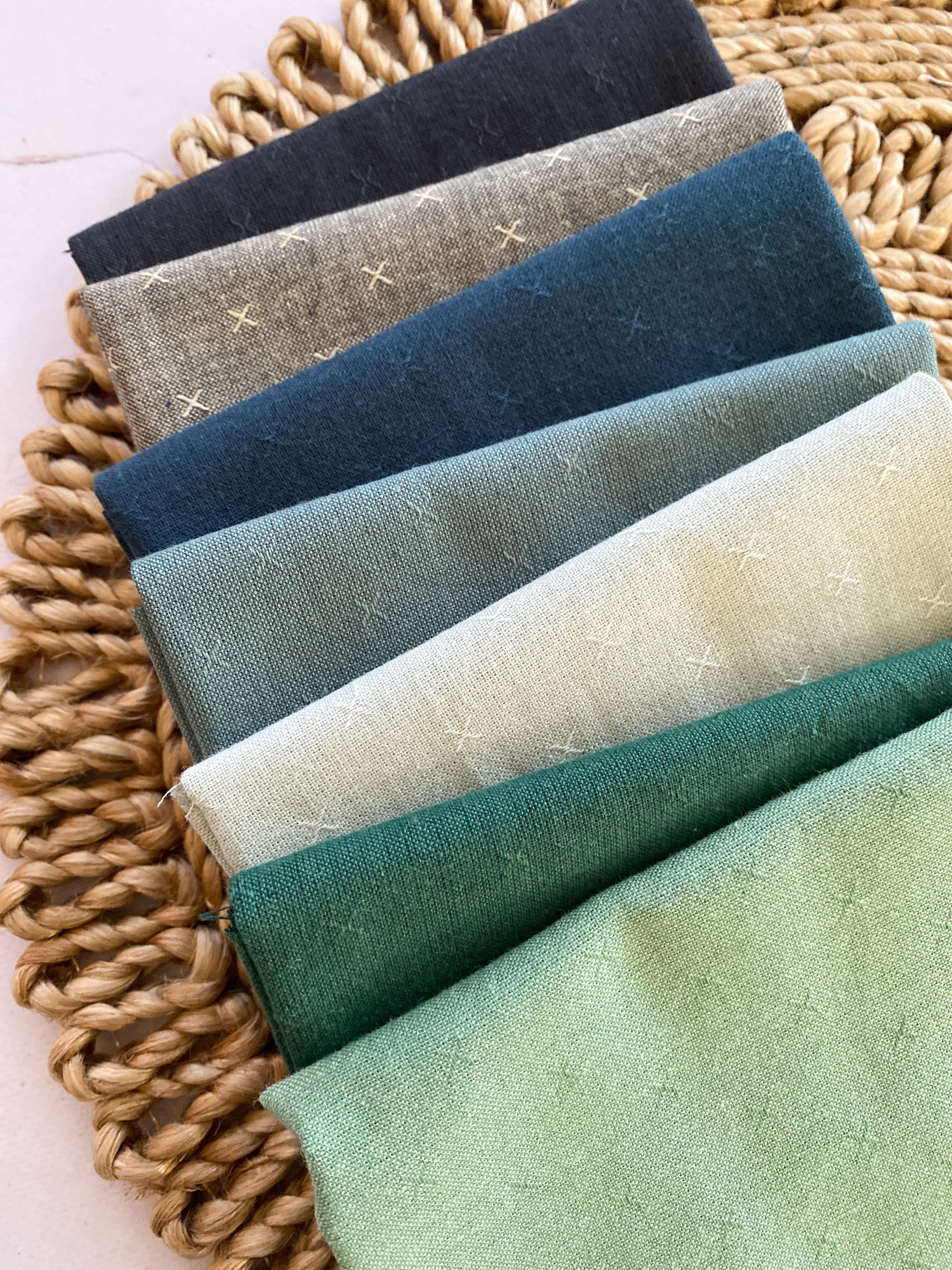 Winter Sprout Wovens by Fableism - 7 x Fat Quarters or Half Metres