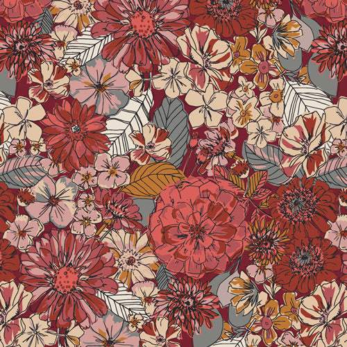END OF BOLT 1.75m - Fleuron Sanctuary - Kismet by Art Gallery Fabrics