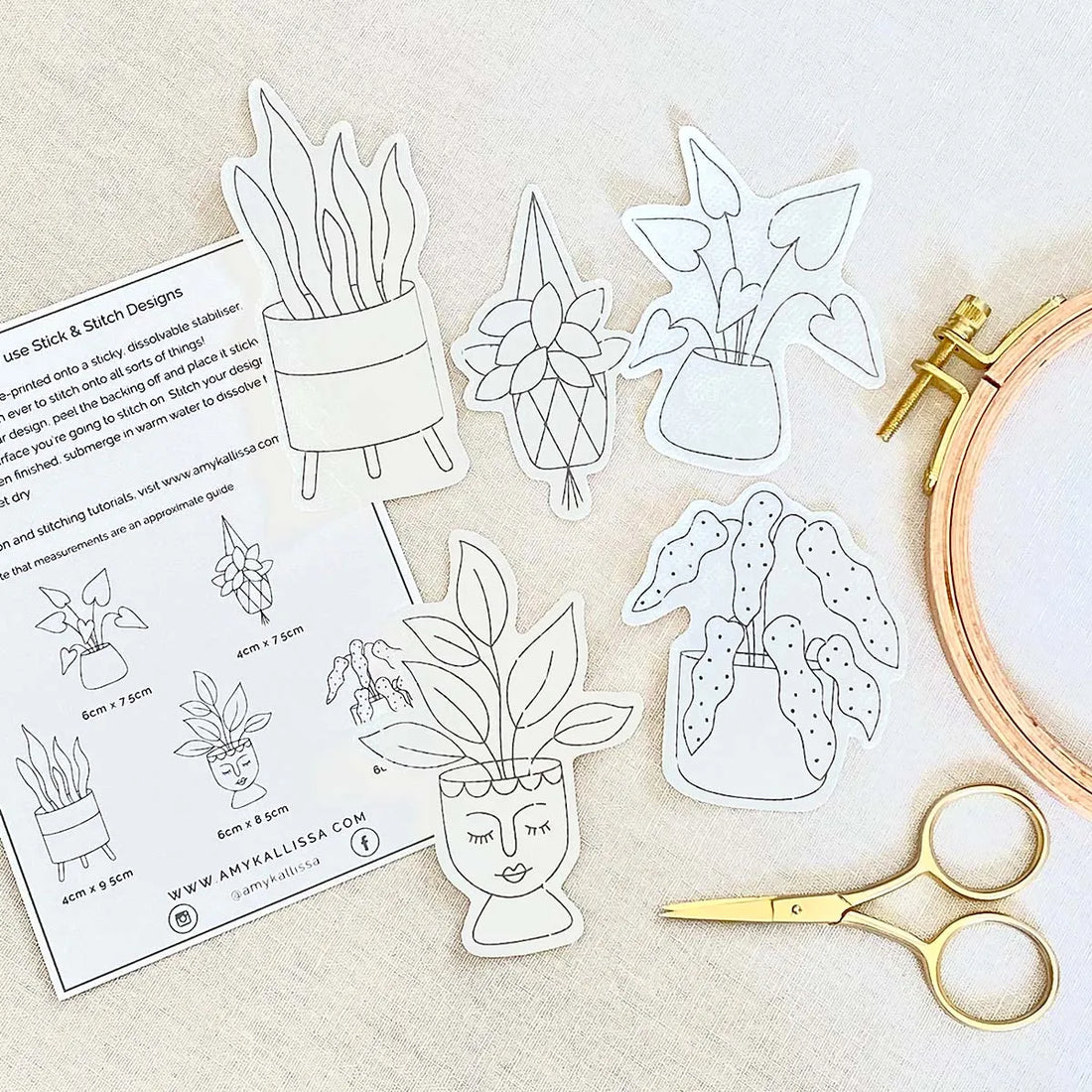 Plant Lady Stick & Stitch Packs - Amy Kallissa