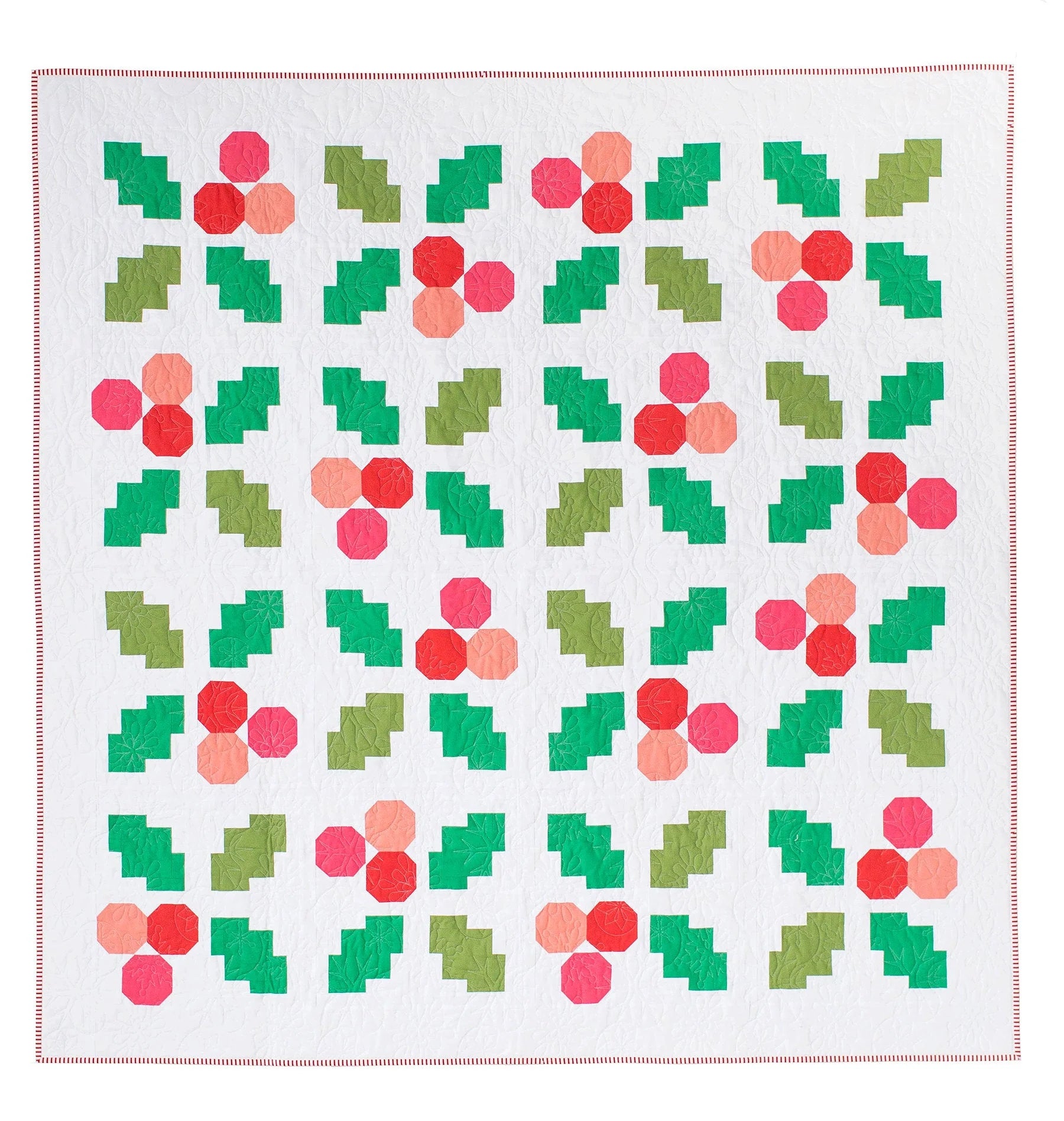 Holly Jolly Quilt Paper Pattern - Pen & Paper Patterns