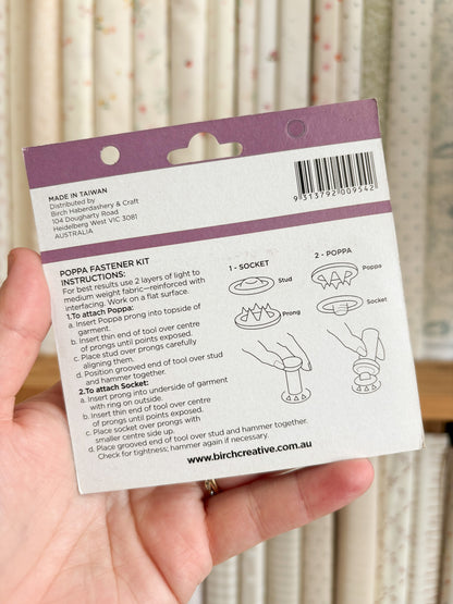 Bronze Poppa Fastener Kit - Birch