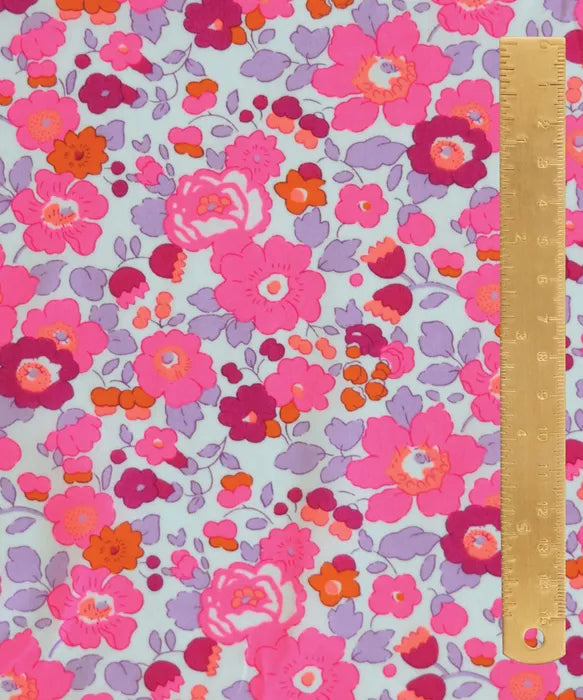 Betsy Bespoke Neon Pink - Liberty Tana Lawn