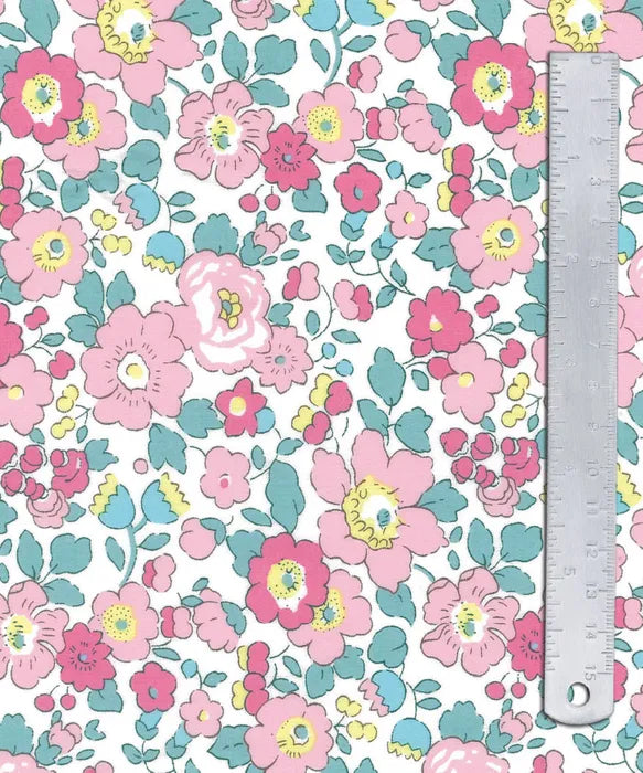 Betsy W Pink Teal 2GZ Bespoke - Liberty Tana Lawn