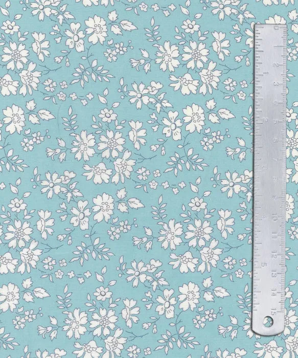 Capel Y Light Turquoise 2GZ Bespoke - Liberty Tana Lawn