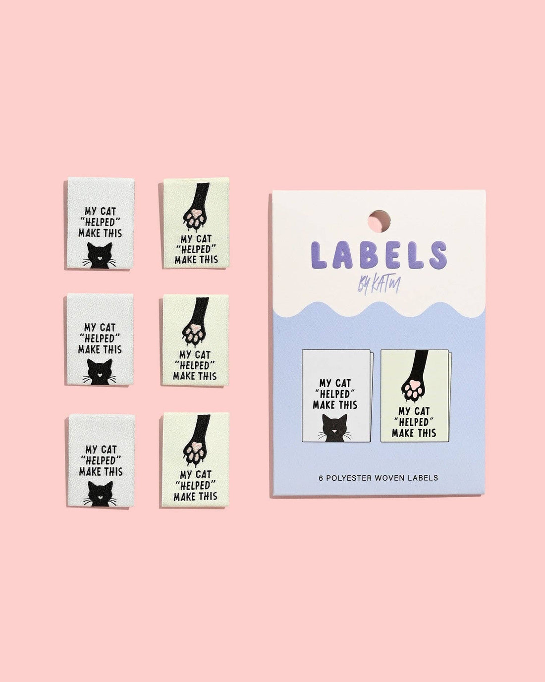 My Cat "Helped" Make This Woven Labels - Kylie and the Machine