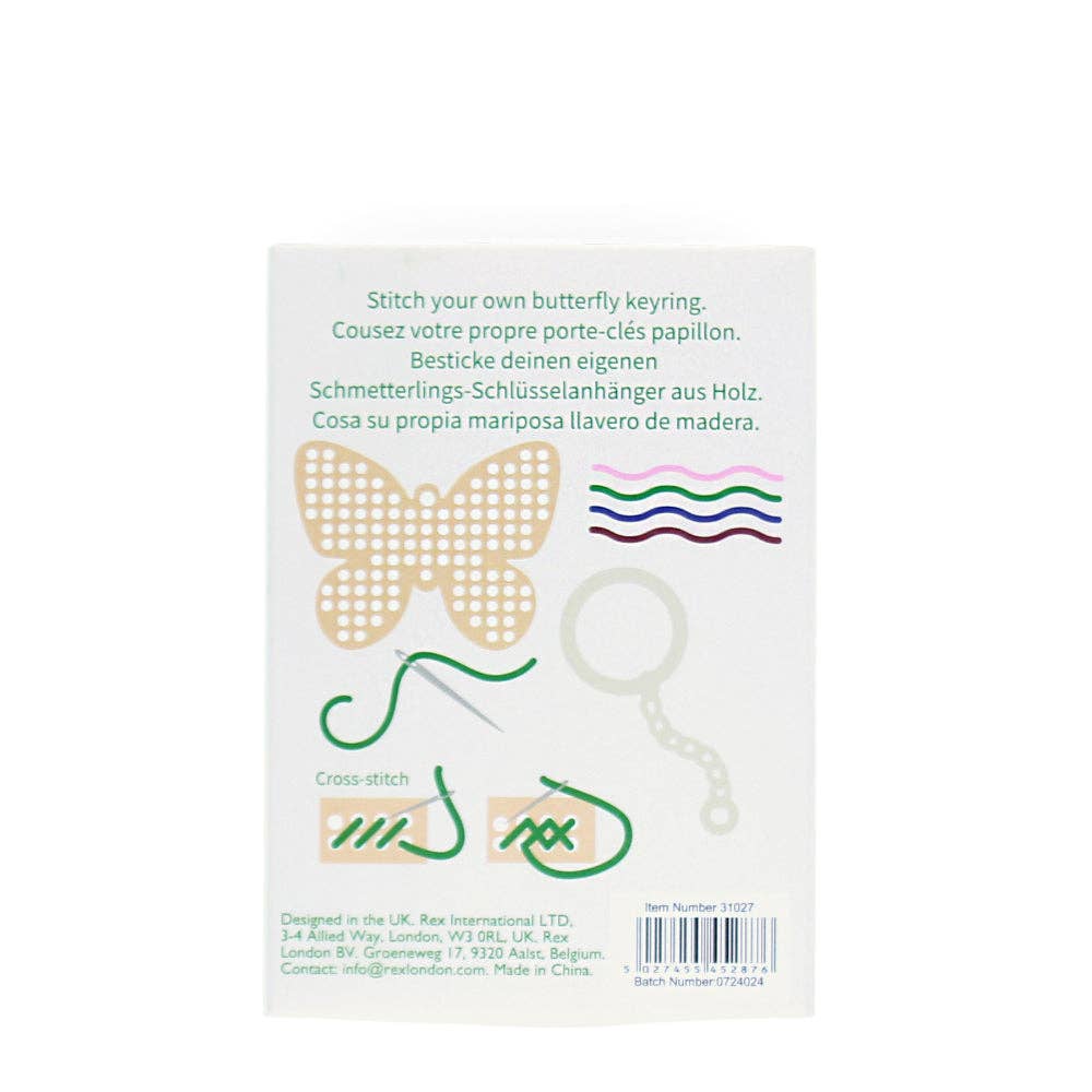 Rex London Stitch Your Own Keyring - Butterfly