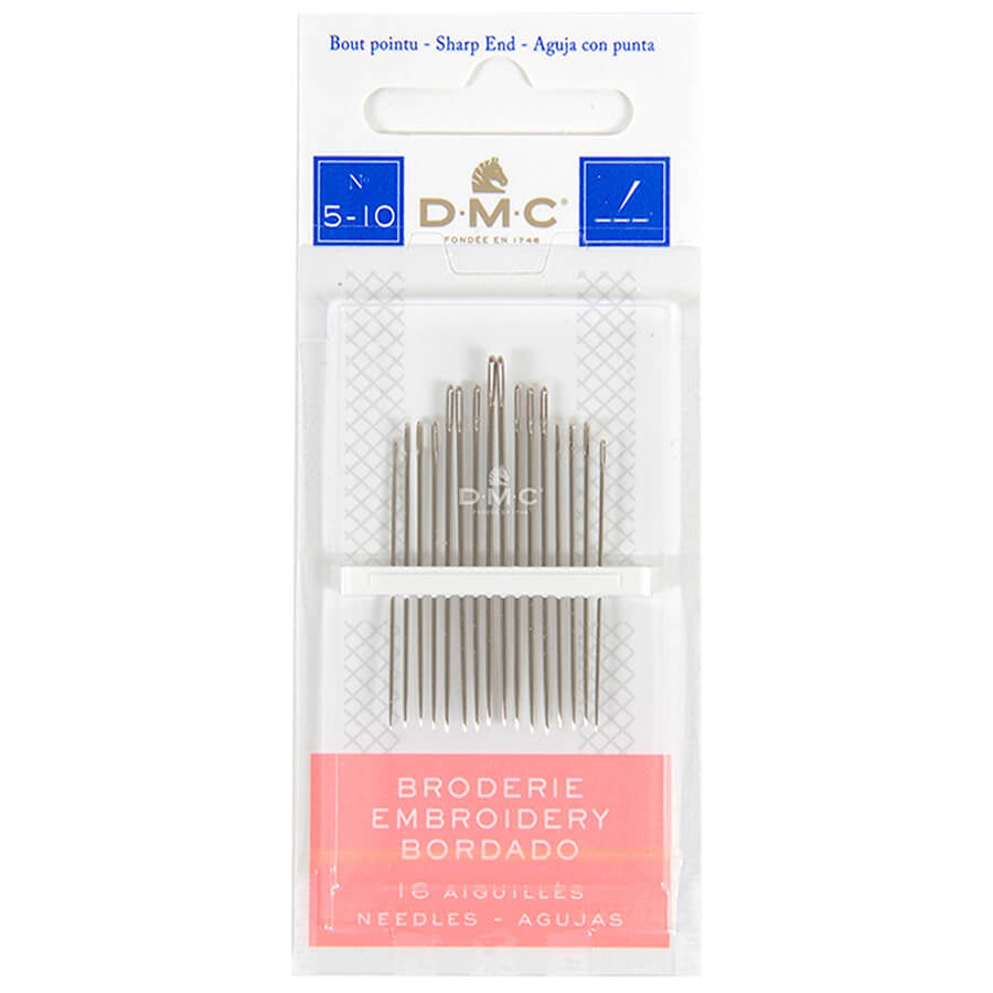 DMC Embroidery Needles 16 Pack - Size 5-10