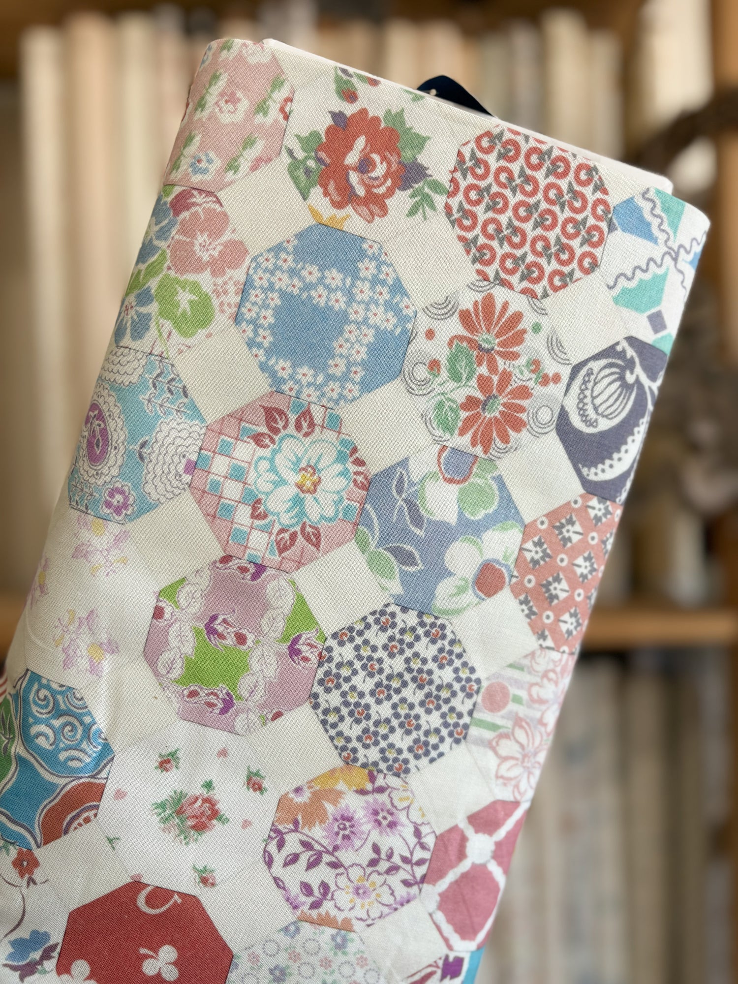 Octagon Cheater Print 17-0229-A by Junko Matsuda for Textile Pantry