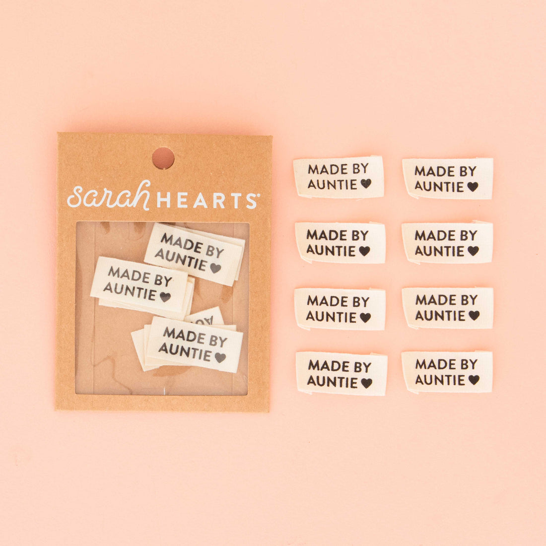 Made by Auntie Labels - Sarah Hearts
