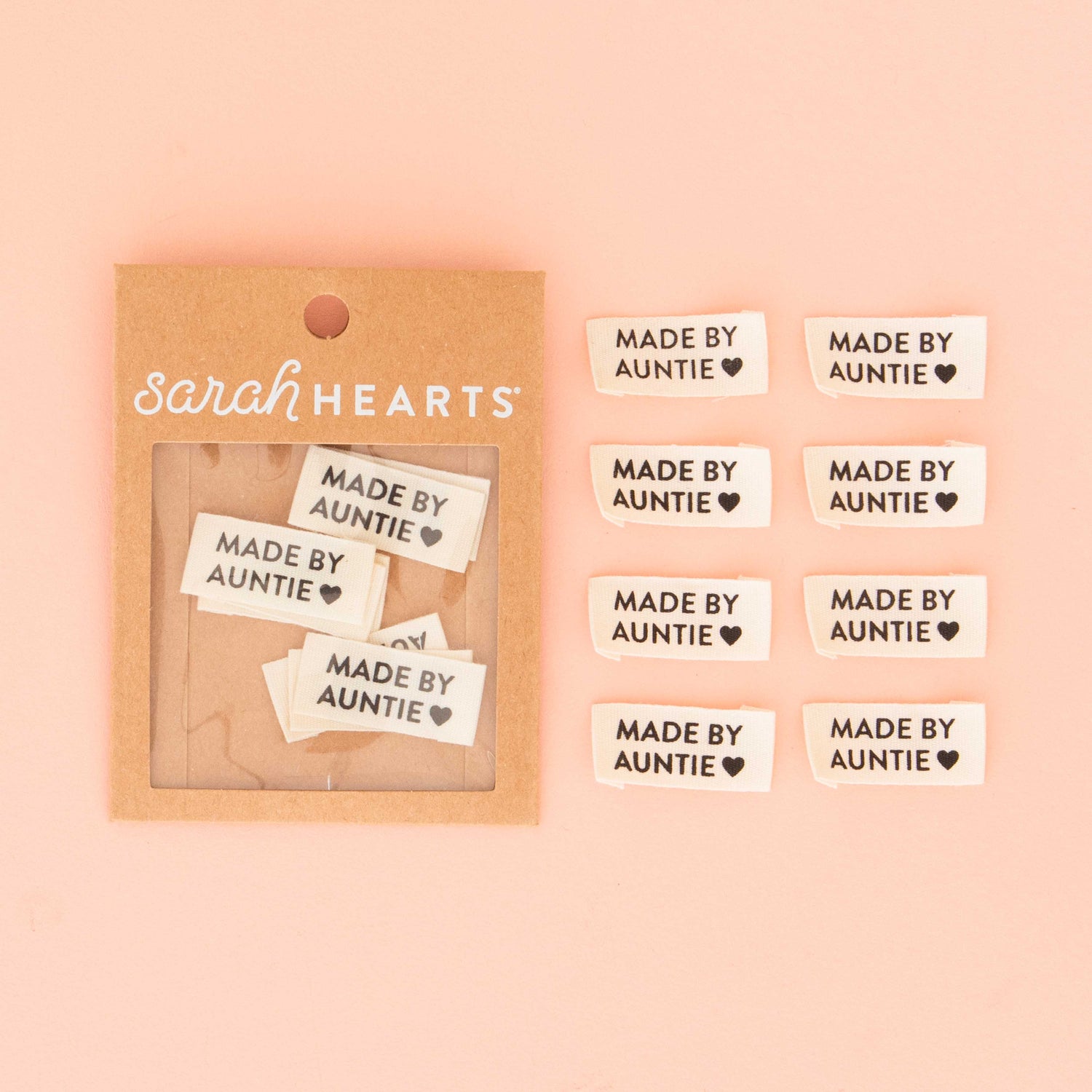 Made by Auntie Labels - Sarah Hearts