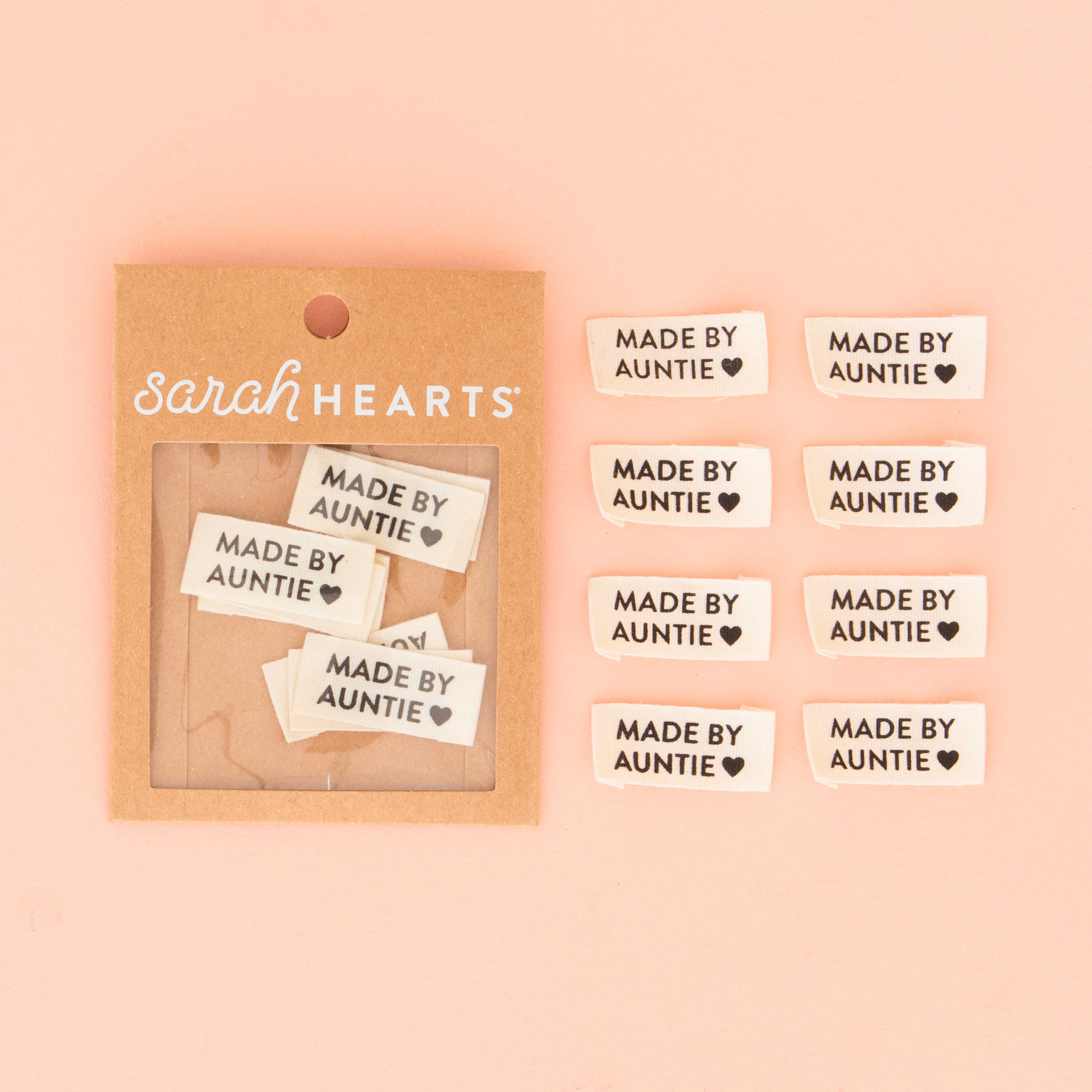 Made by Auntie Labels - Sarah Hearts