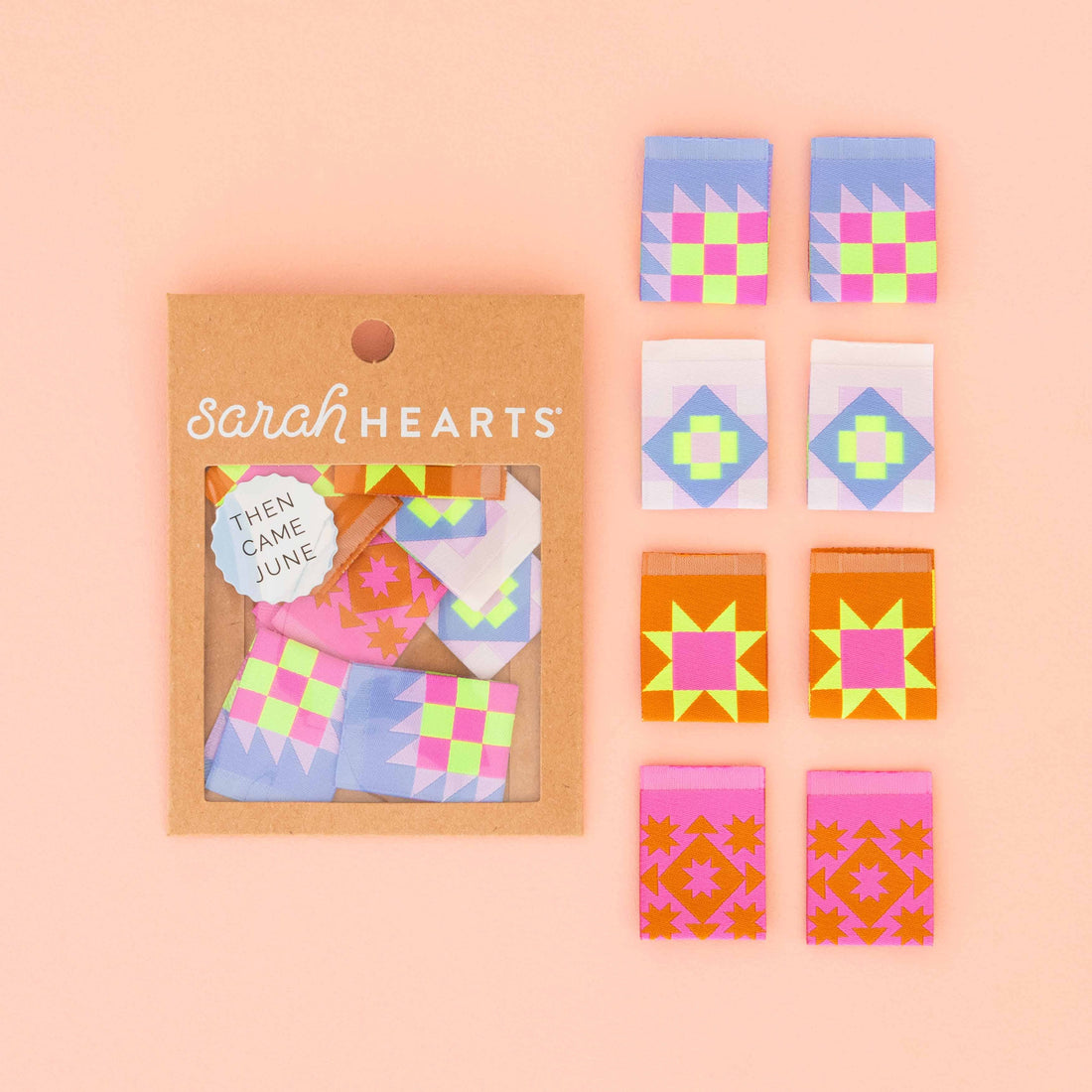 Then Came June Quilt Block Labels - Sarah Hearts