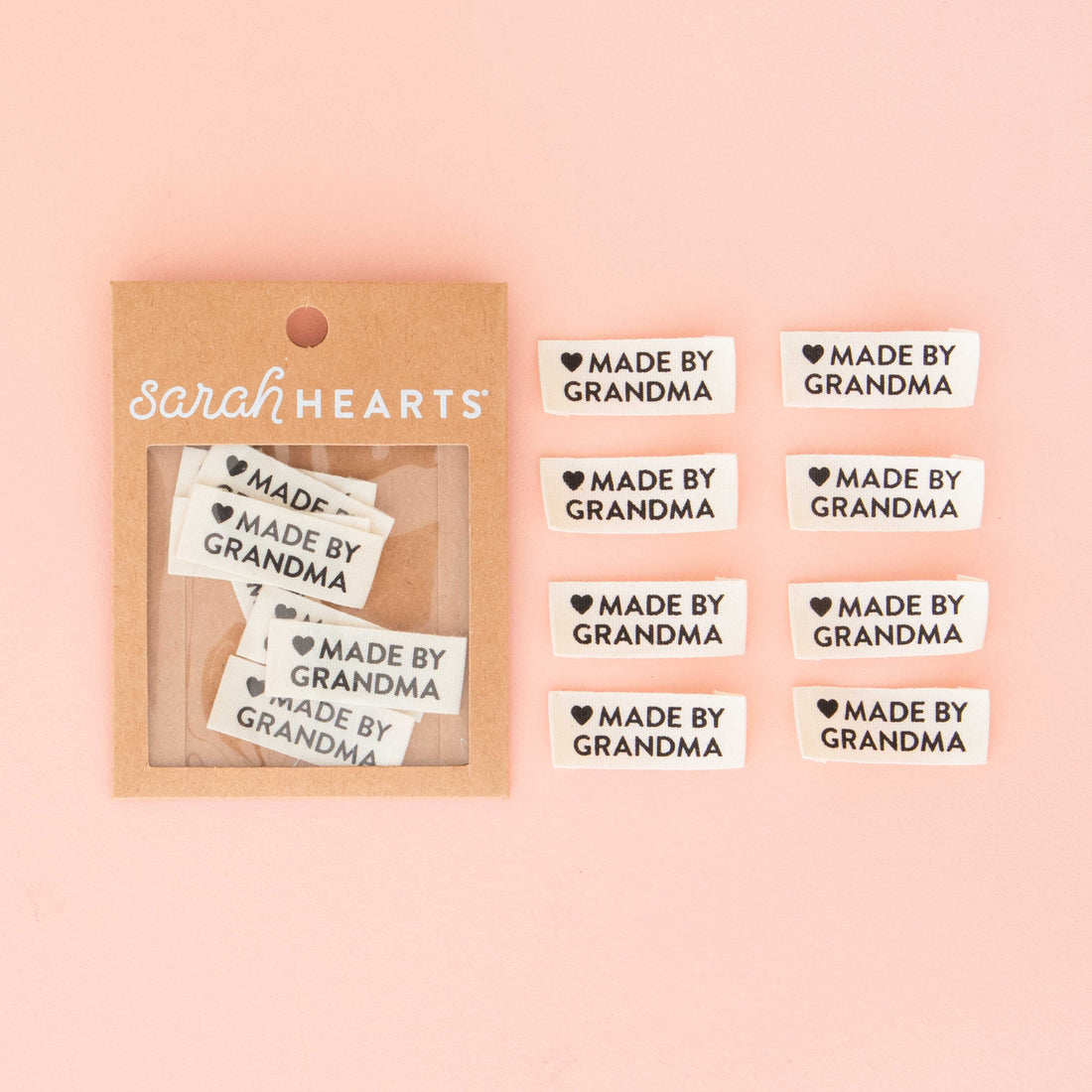Made by Grandma Labels - Sarah Hearts