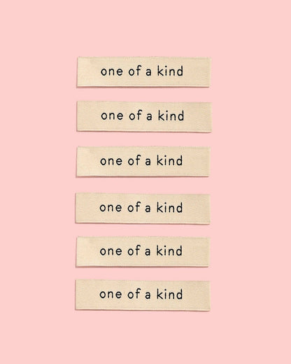 One Of A Kind Woven Labels - Kylie and the Machine
