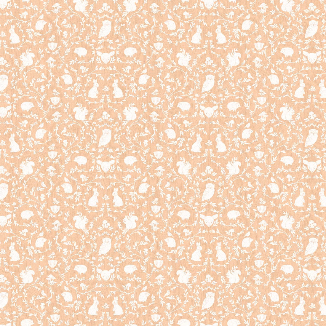 Animal Damask Light Rust - Woodland Adventures by Northcott