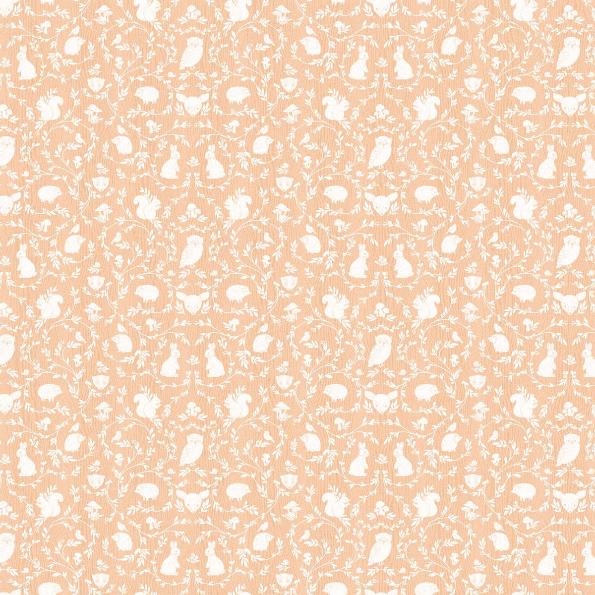 Animal Damask Light Rust - Woodland Adventures by Northcott