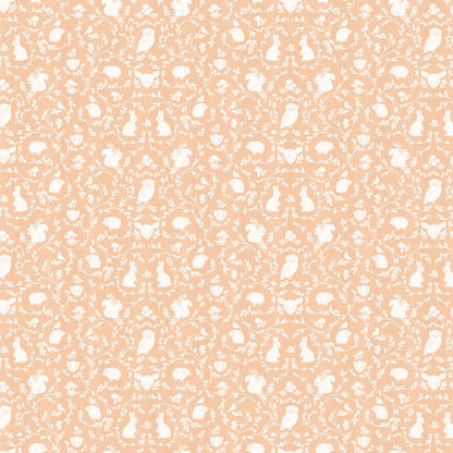 Animal Damask Light Rust - Woodland Adventures by Northcott