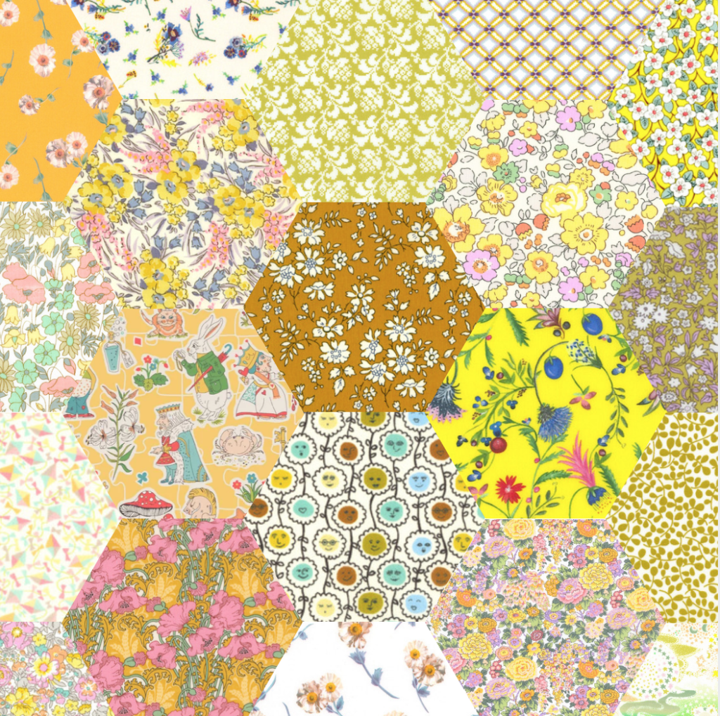 2&quot; Liberty Hexagons - Yellow