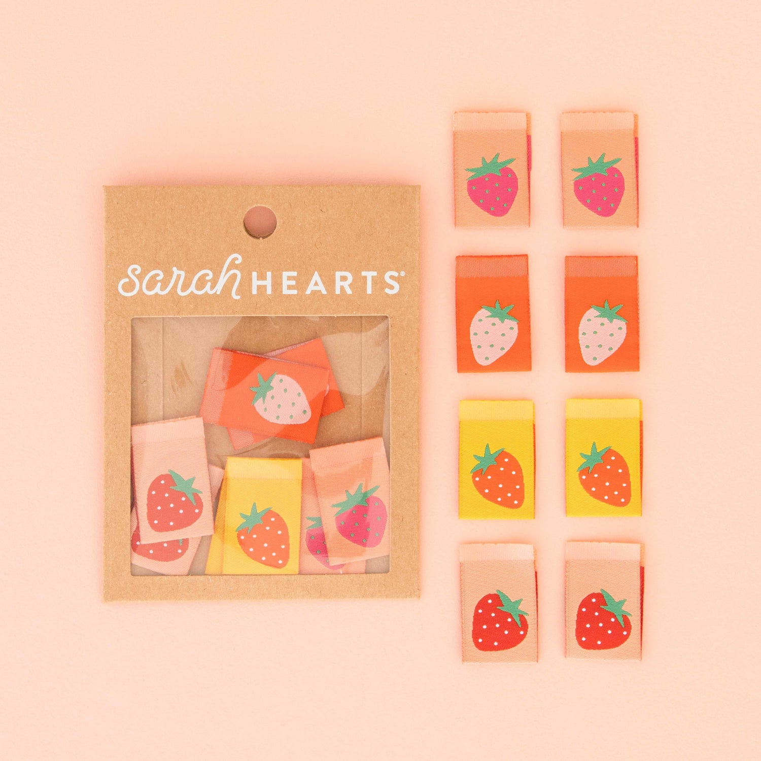 Strawberry Labels - Sarah Hearts