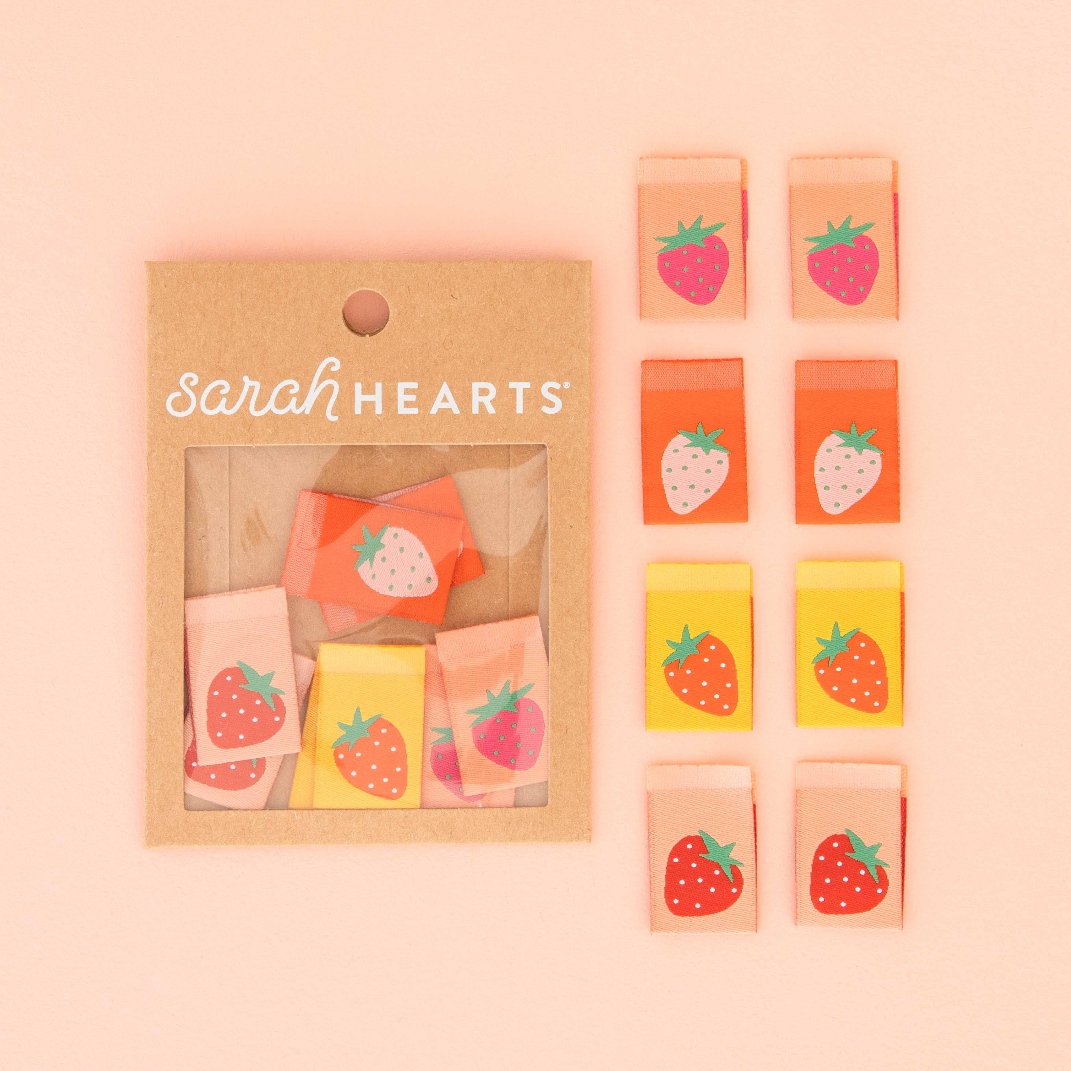 Strawberry Labels - Sarah Hearts