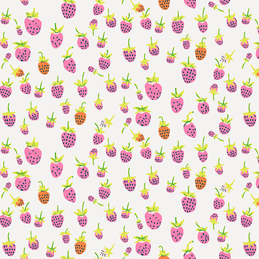 Strawberries Blush - Heather Ross Favorites by Windham Fabrics