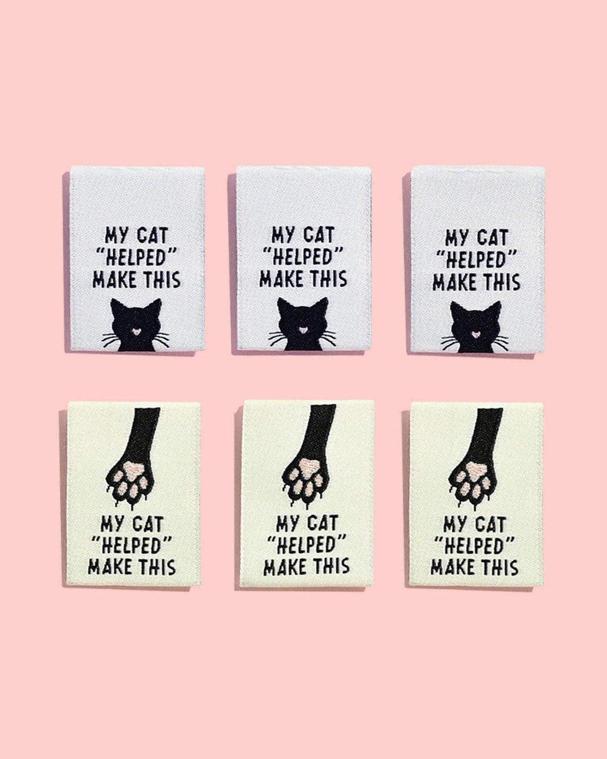 My Cat "Helped" Make This Woven Labels - Kylie and the Machine
