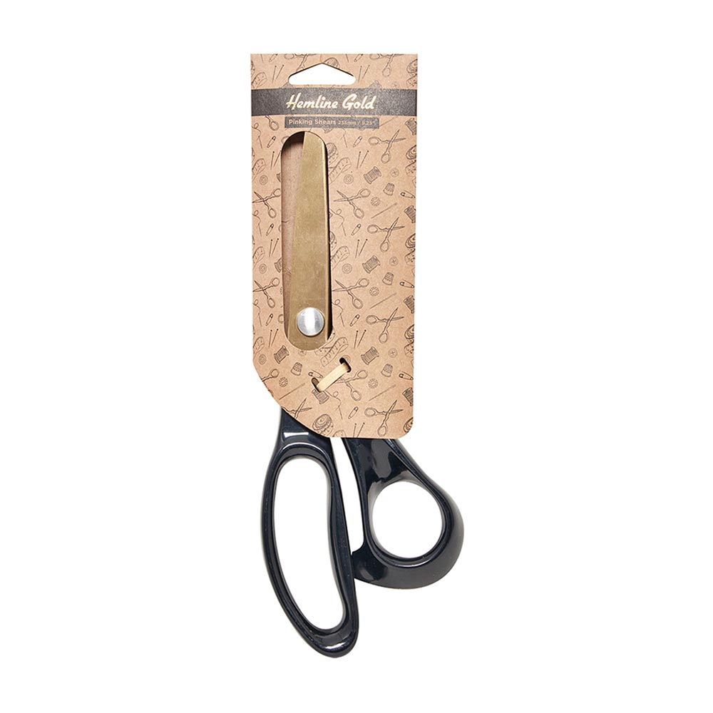 Pinking Shears 9.25" Brushed Gold - Hemline