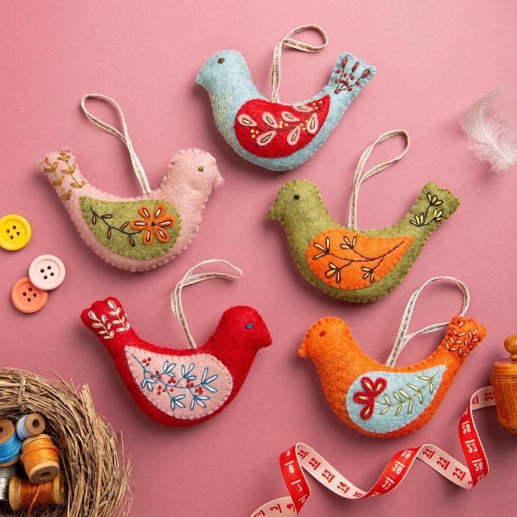 Folk Birds Felt Craft Kit - Corinne Lapierre
