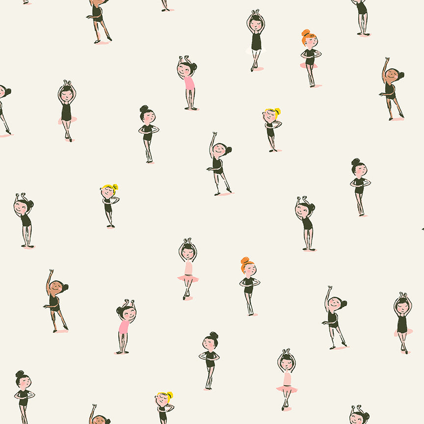 Ballerinas Cream - Heather Ross Favorites by Windham Fabrics