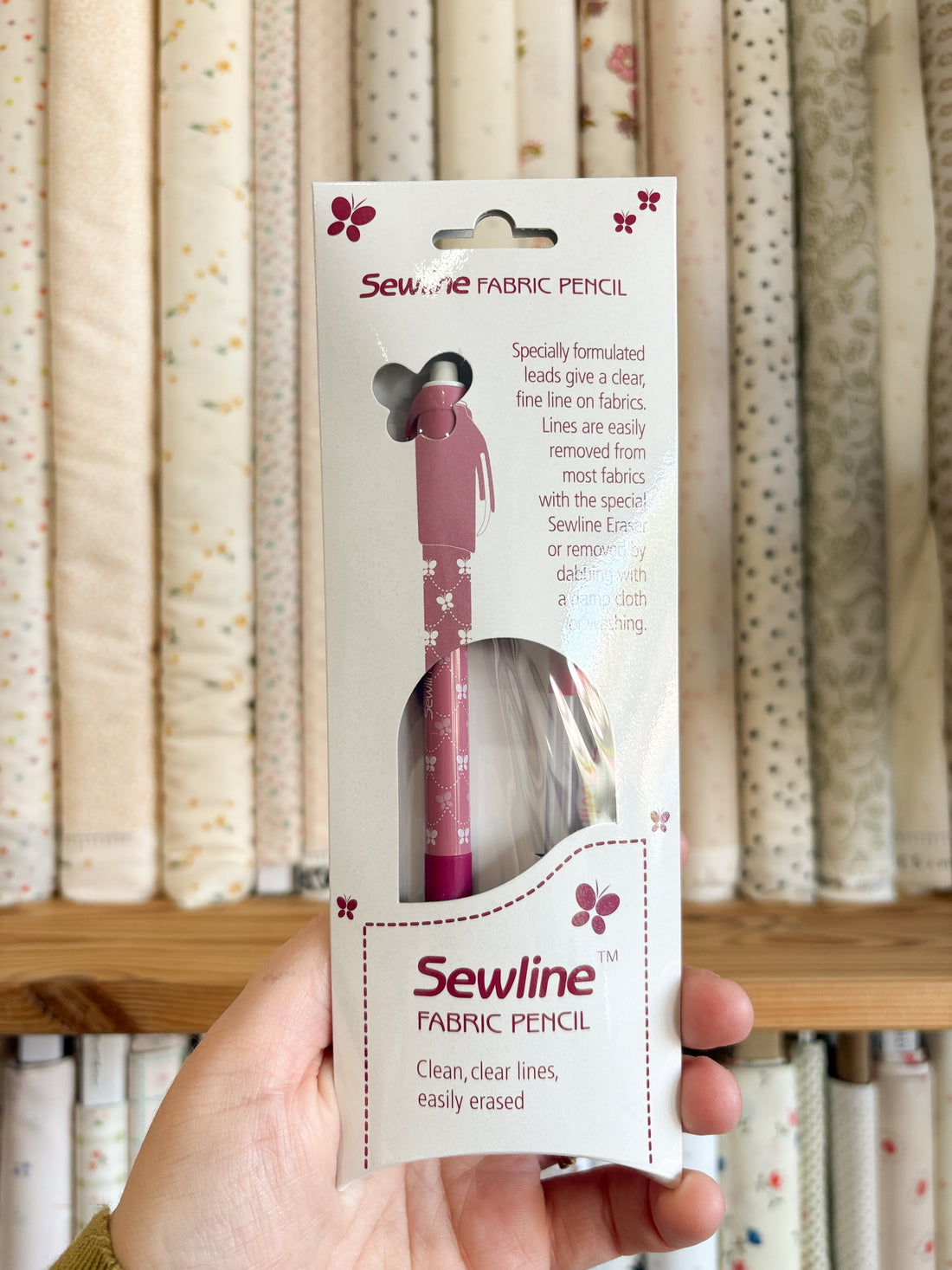 Fabric Pencil (White) - Sewline