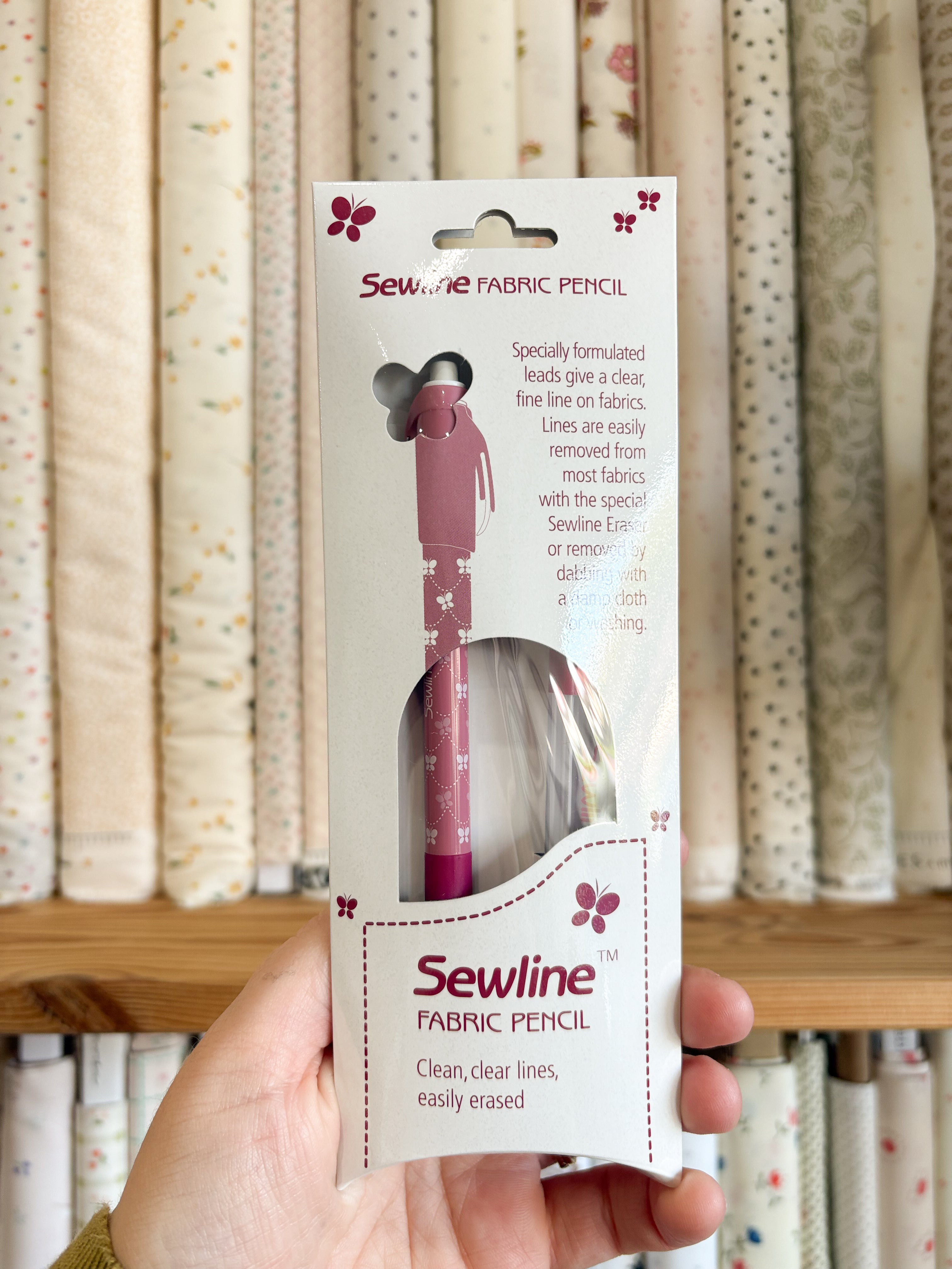 Fabric Pencil (White) - Sewline