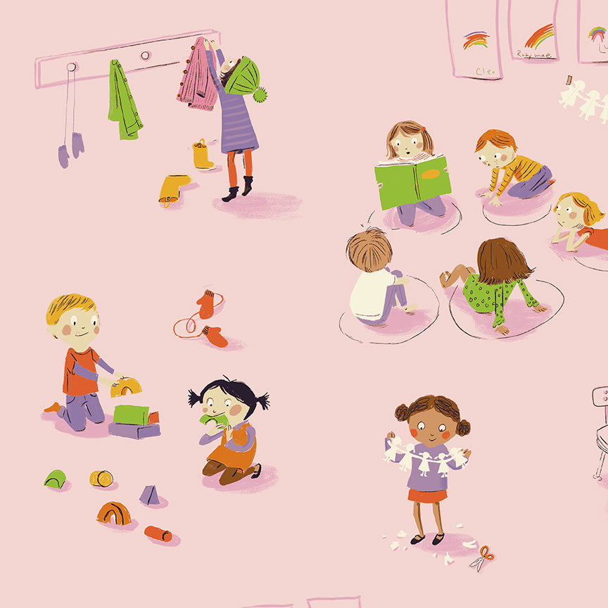 Kindergarten Pink - Heather Ross Favorites by Windham Fabrics