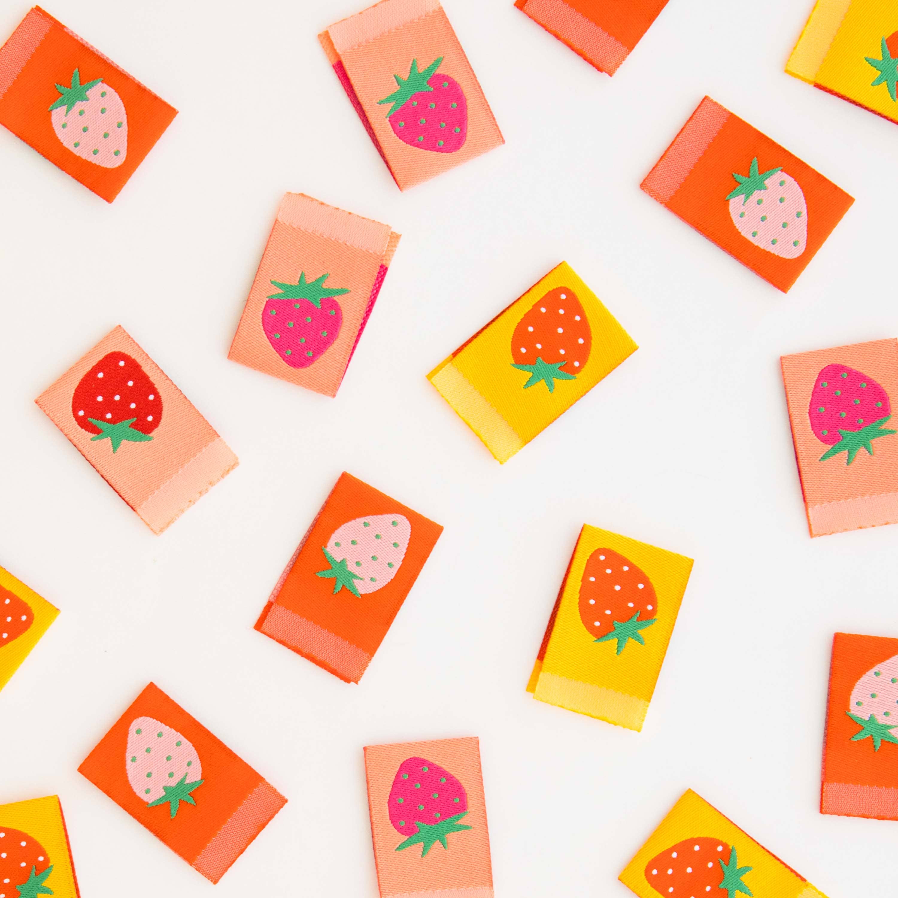 Strawberry Labels - Sarah Hearts