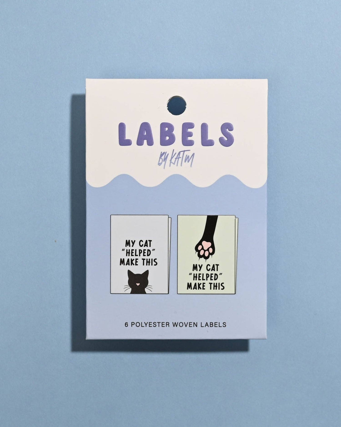 My Cat "Helped" Make This Woven Labels - Kylie and the Machine