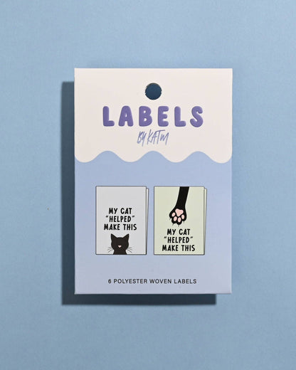 My Cat "Helped" Make This Woven Labels - Kylie and the Machine