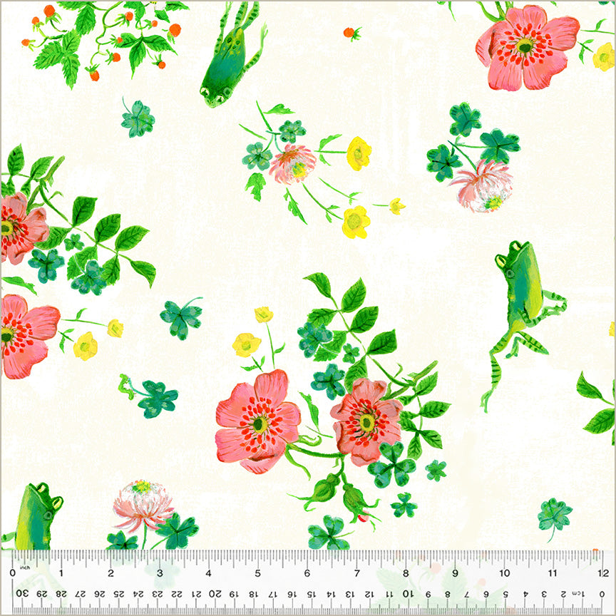 Frog Spring White - Heather Ross By Hand by Windham Fabrics