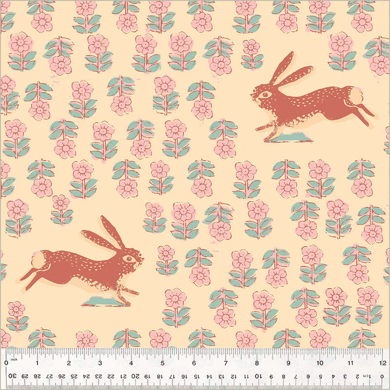 Rabbit Blush 108&quot; Wideback - Heather Ross Widebacks by Windham Fabrics