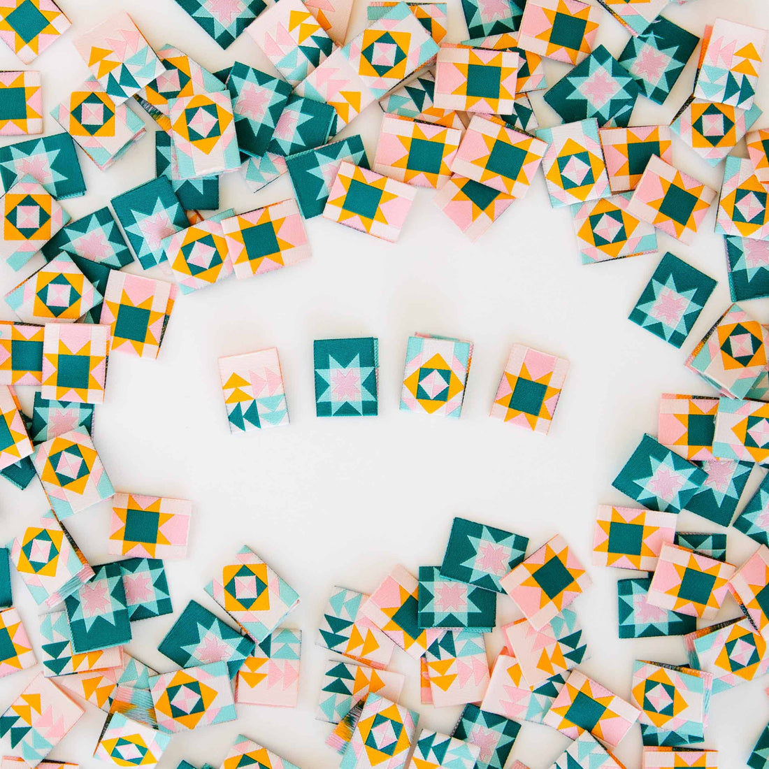 Quilt Block Labels - Sarah Hearts