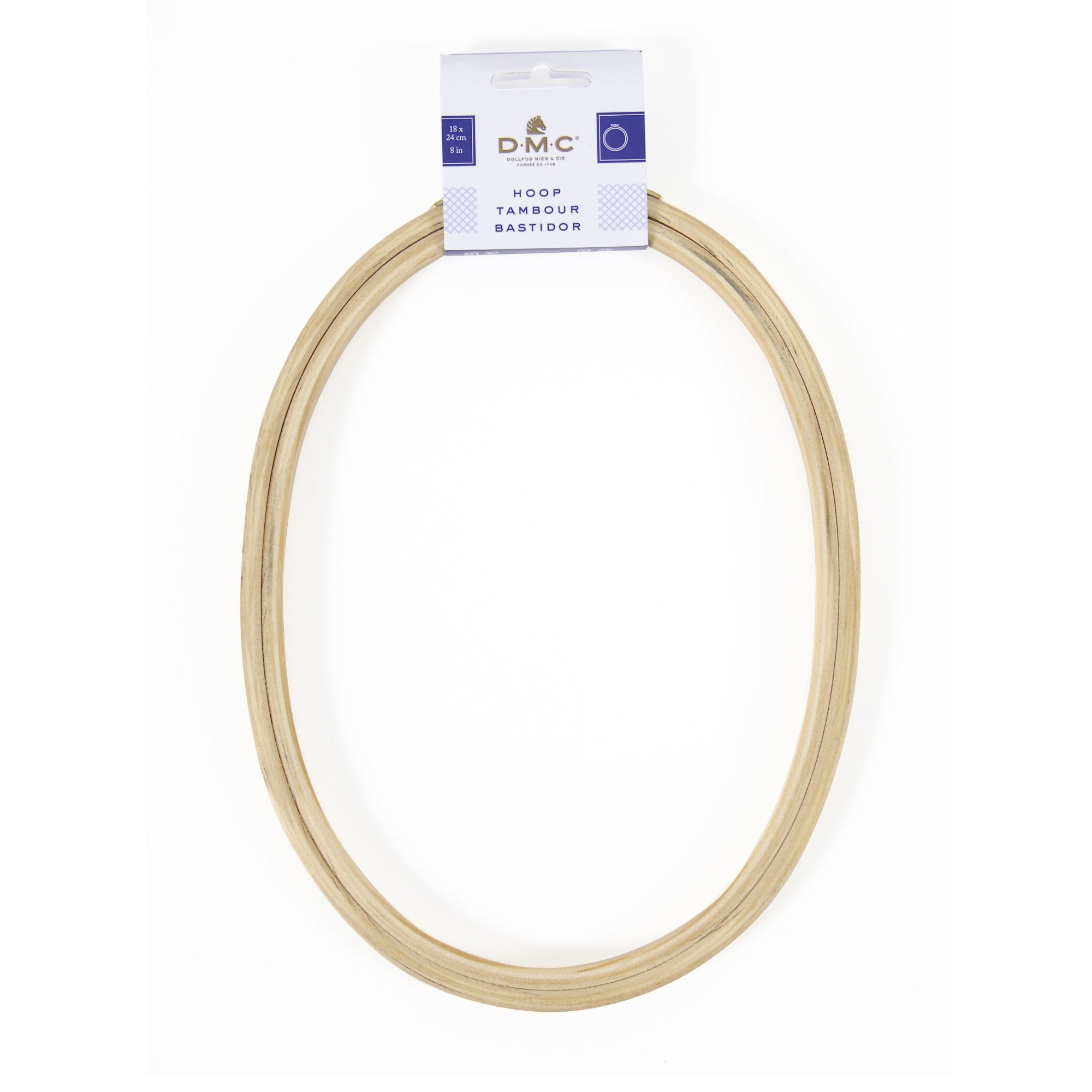 Embroidery Hoop Oval 18cm x 24cm - DMC