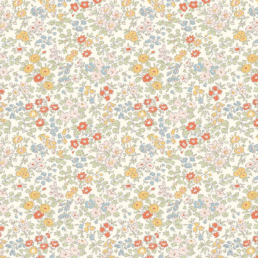 Summer Meadow 6458C - Riviera - Liberty Quilting Cotton