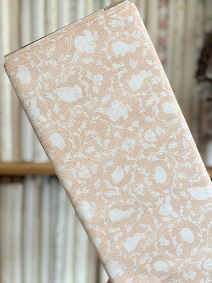 Animal Damask Light Rust - Woodland Adventures by Northcott