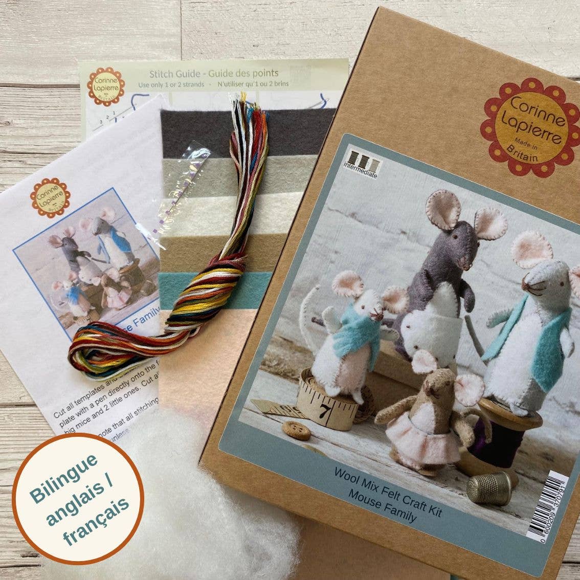 Mouse Family Felt Kit - Corinne Lapierre