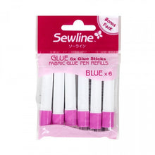 Load image into Gallery viewer, Glue Pen Refills 6 Pack (Blue) - Sewline
