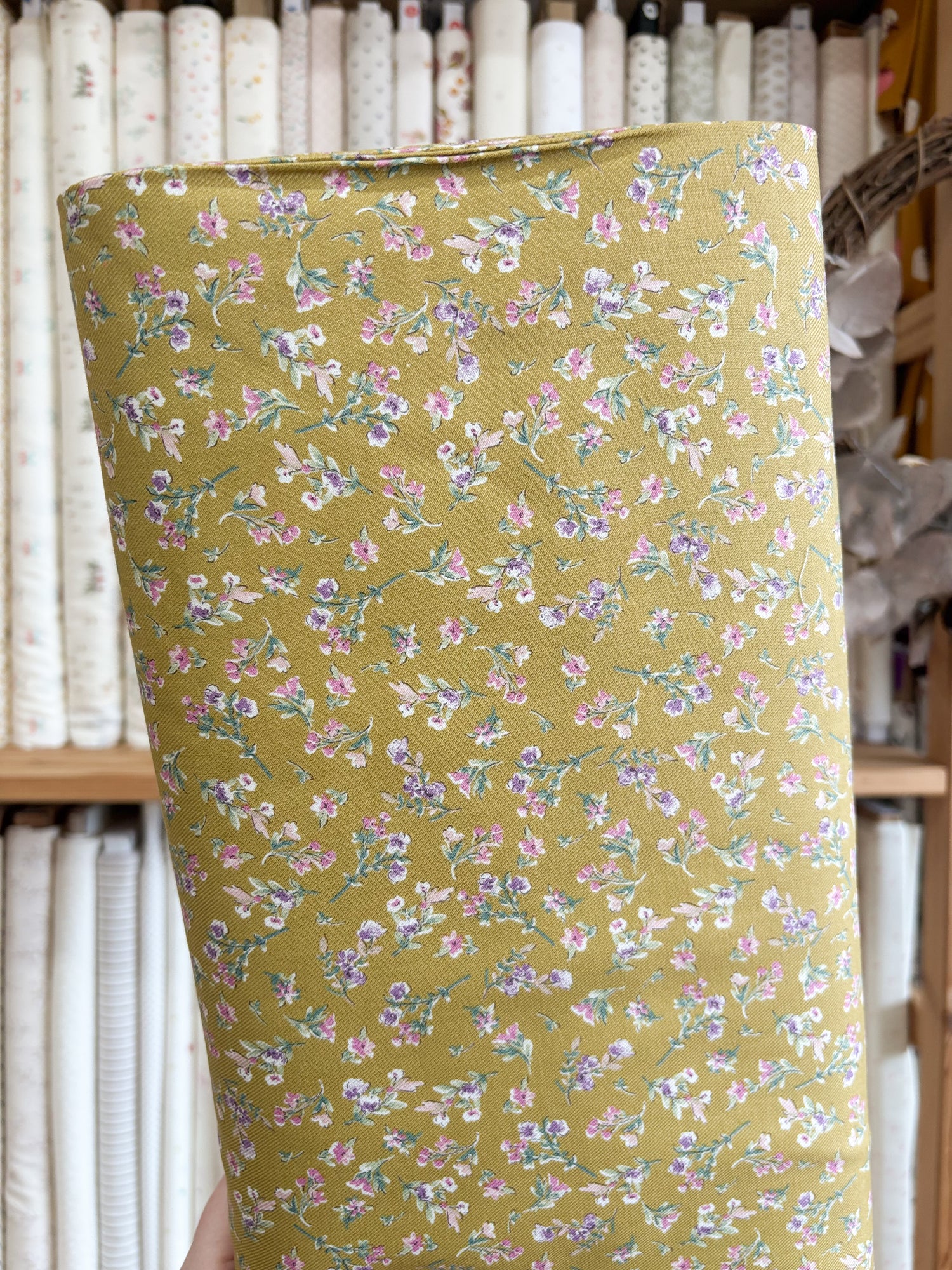 Florets Mustard 7026-1200-1B by Hokkoh