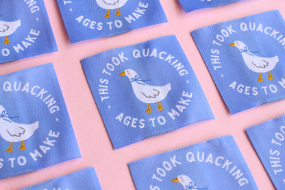This Took Quacking Ages To Make Labels - Cosy Club Handmade