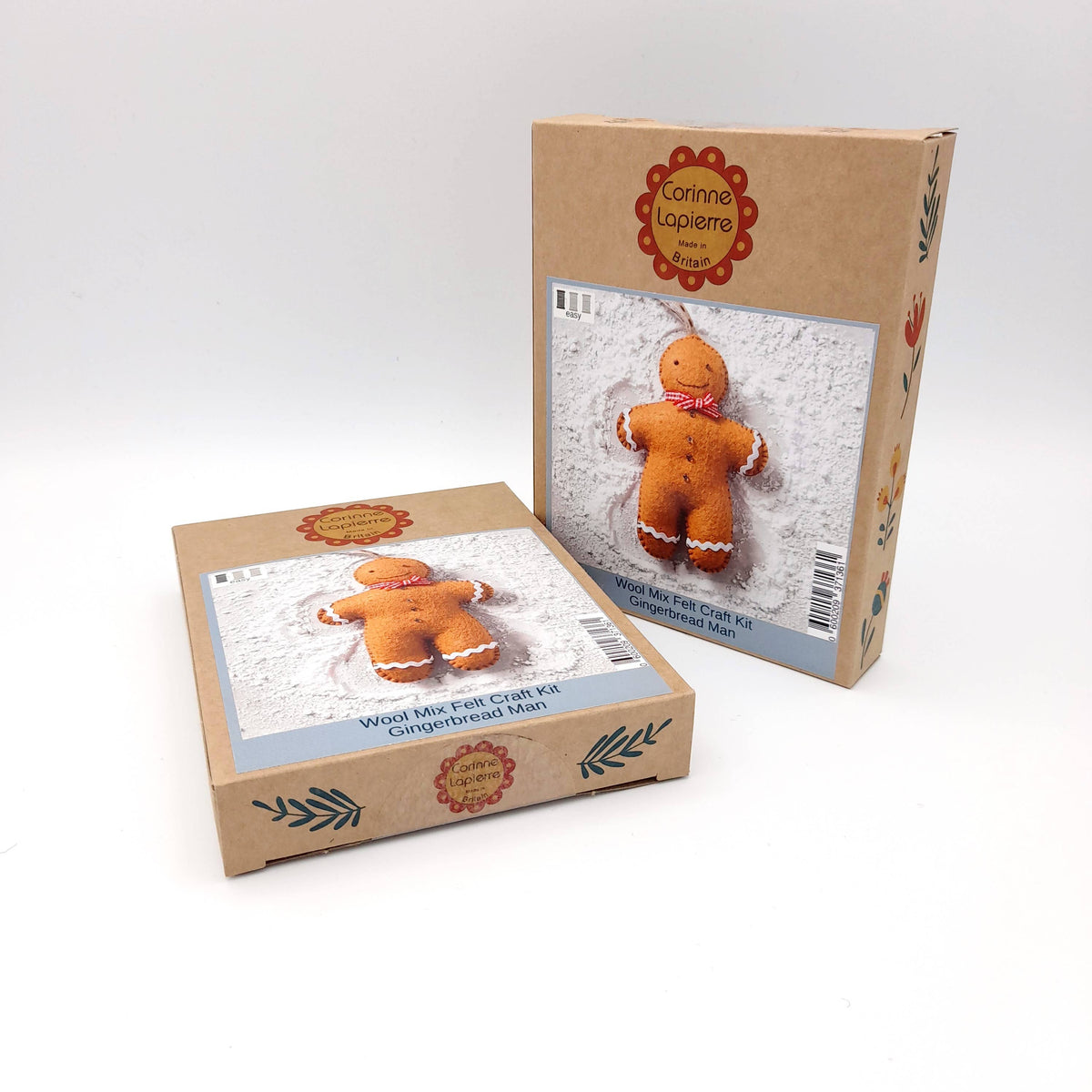 Gingerbread Man Felt Mini Kit - Corinne Lapierre
