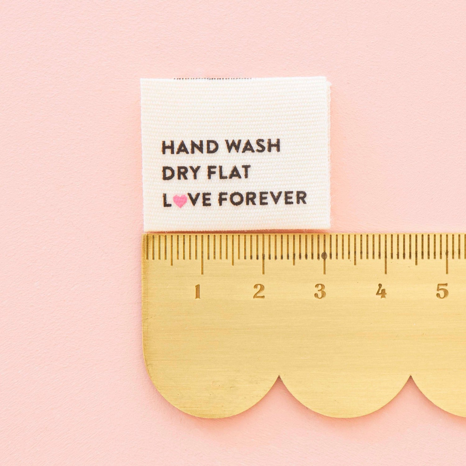 Hand Wash Dry Flat Labels - Sarah Hearts