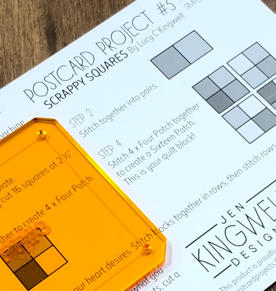Scrappy Squares - Postcard Project